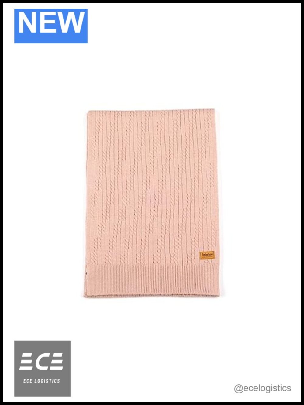 Timberland Cable Knit Scarf Polyester Nylon Winter Cold Weather Wrap
